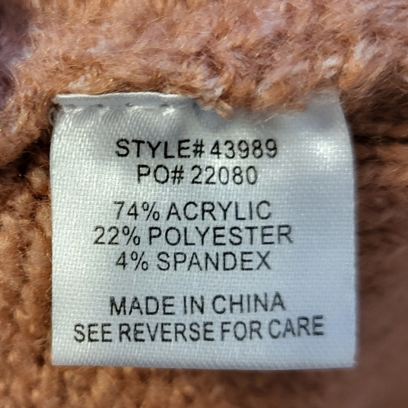 SKIES ARE BLUE Med oversized turtle neck long sweater style 43989 - Picture 2 of 12